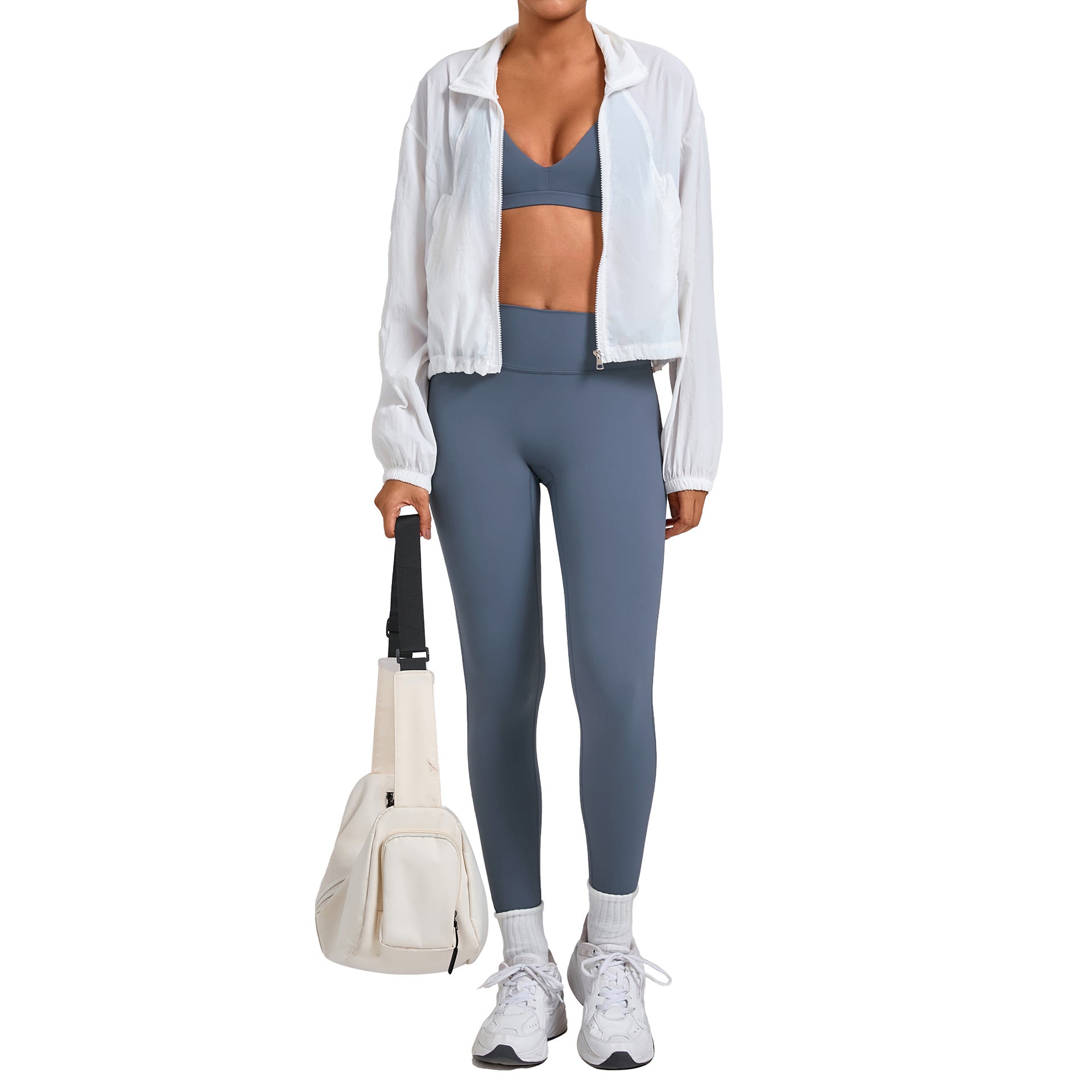 Cut-Out Cross Back Yoga Set | Shockproof Running Fitness Casual Two-Piece