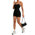 Deep Backless Yoga Jumpsuit Adjustable Straps Tight Fitness One-Piece