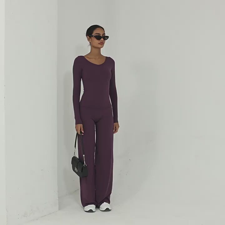 Fall Winter Second-Skin Yoga Set | High-Waist Quick-Dry Running Fitness Outfit
