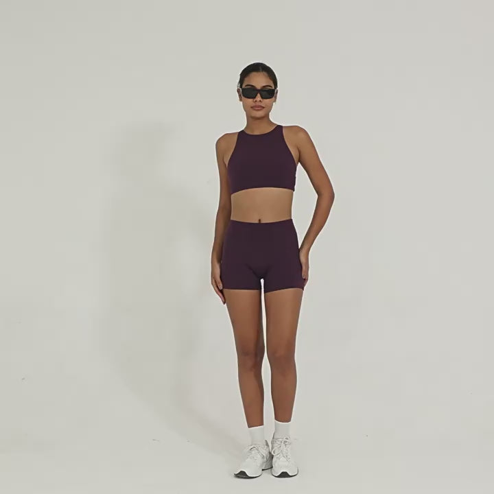 High-Waist Tight Yoga Shorts Tummy Control Scrunch Butt Workout Shorts