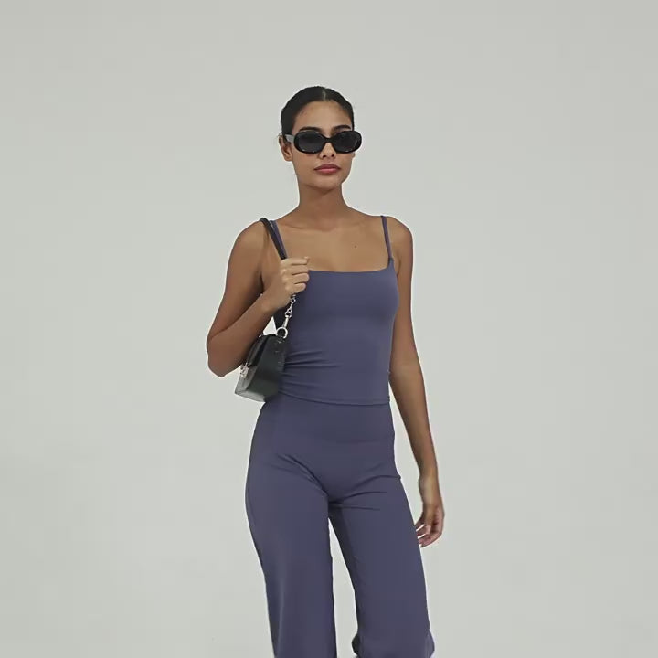Slim Fit Cross Back Yoga Tank | Quick-Dry Fitness Camisole for Running & Training