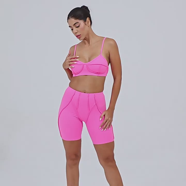 3D High-Waist Yoga Shorts Summer Tight Lifting Quick-Dry Fitness Shorts