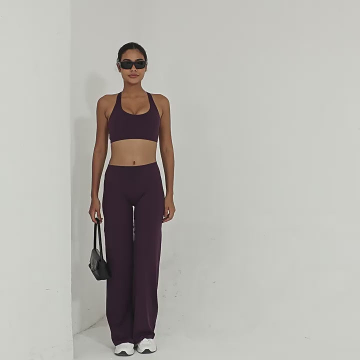 Racerback Slim Fit Yoga Set | Outdoor Running Training Fitness Two-Piece