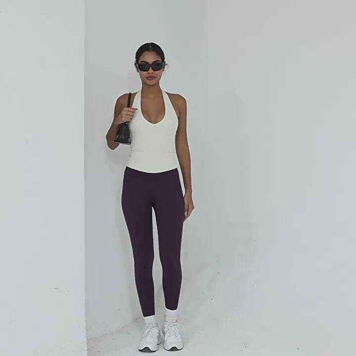 V-Neck Slim Fit Cross Back Yoga Tank | Quick-Dry Running & Fitness Sports Vest