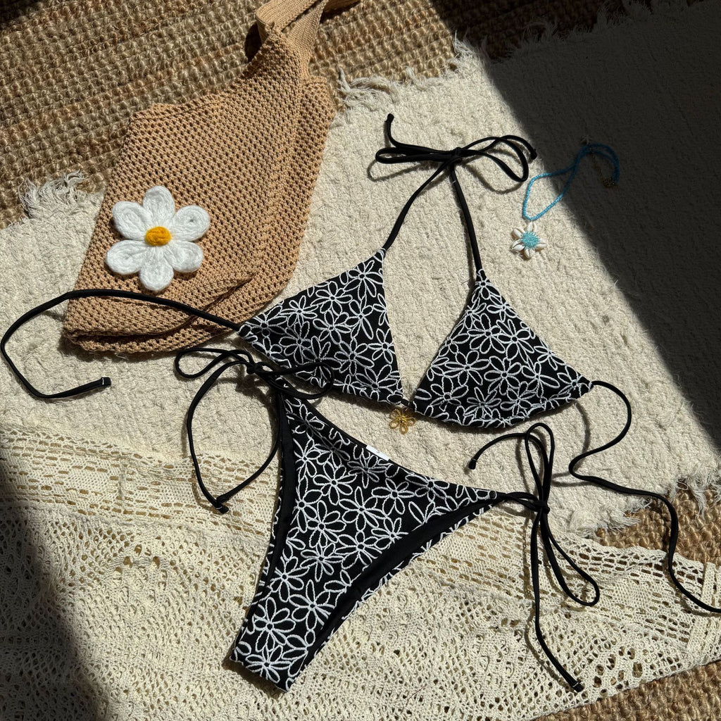 2026 Sexy Halter Tie Side Bikini Set Two Piece Best Seller Beach Swimsuit