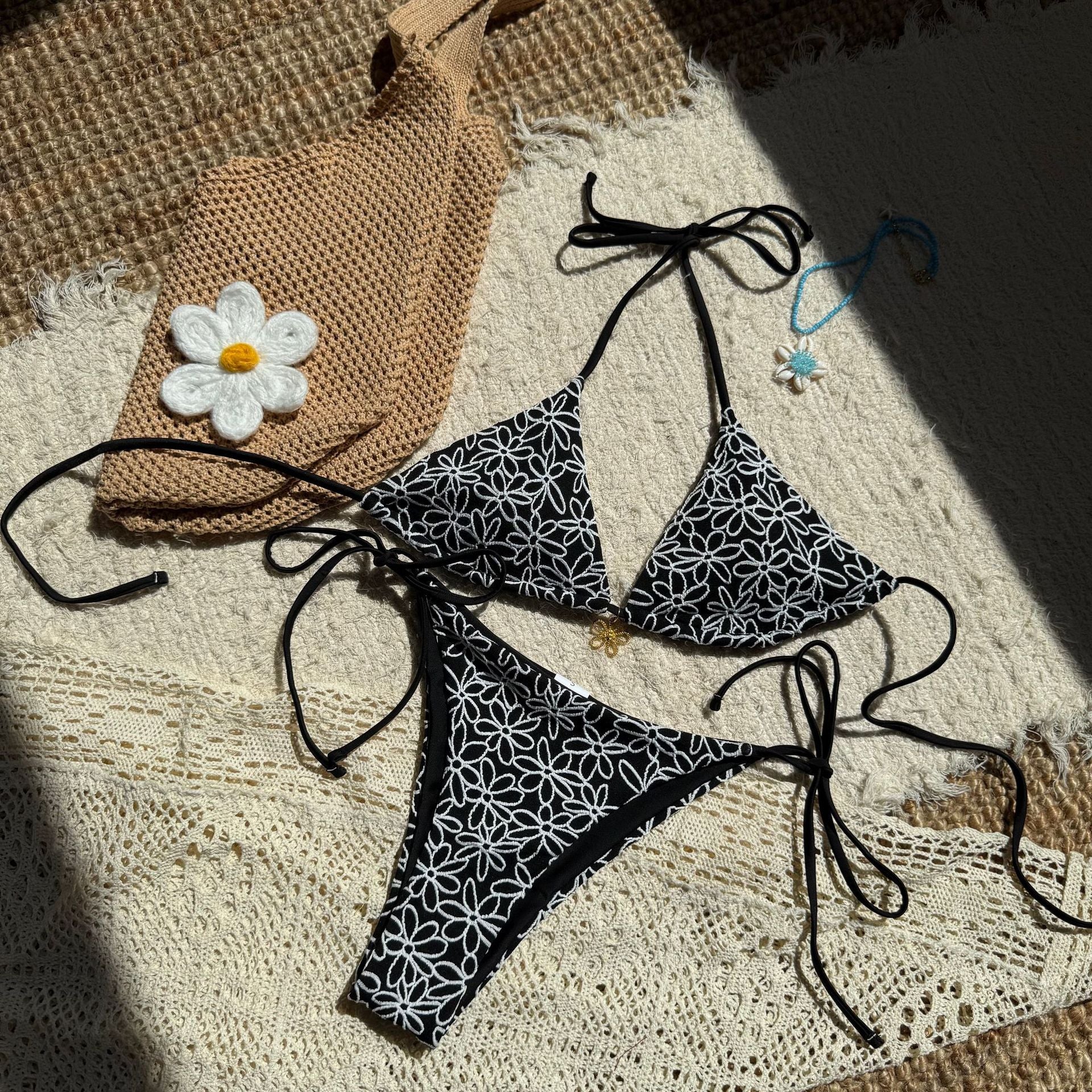 2026 Sexy Halter Tie Side Bikini Set Two Piece Best Seller Beach Swimsuit
