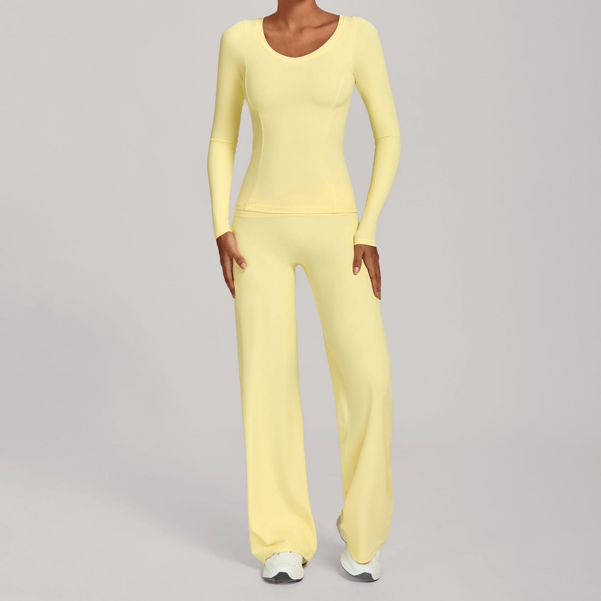 Fall Winter Second-Skin Yoga Set | High-Waist Quick-Dry Running Fitness Outfit