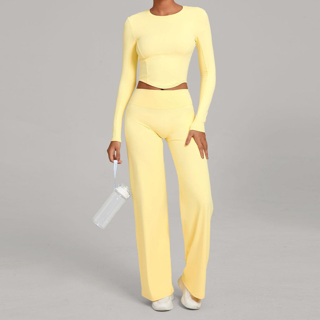 Fall Winter Second-Skin Yoga Set | Quick-Dry Slim Fit Fitness Two-Piece Outfit