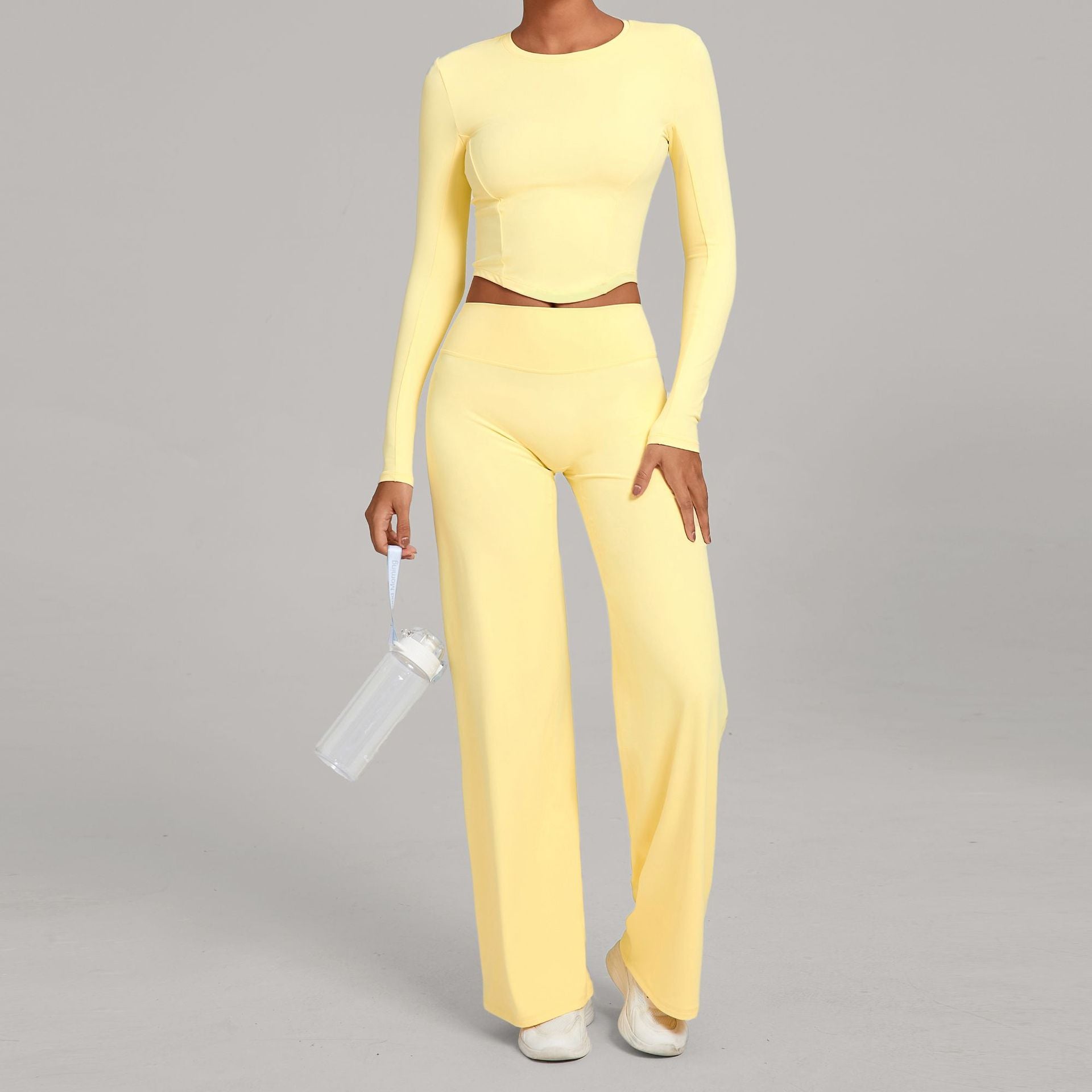 Fall Winter Second-Skin Yoga Set | Quick-Dry Slim Fit Fitness Two-Piece Outfit