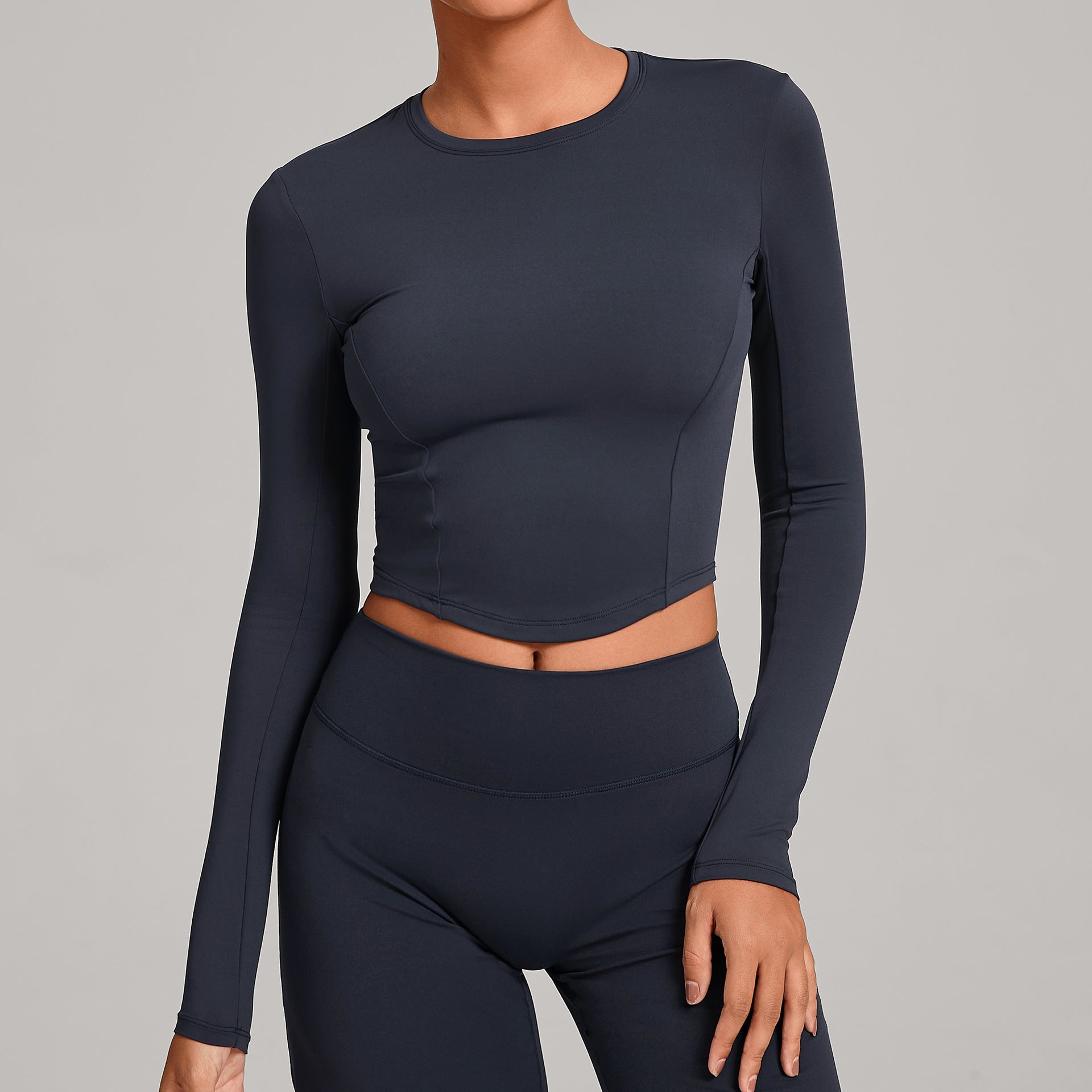 Winter Compression Long Sleeve Yoga Top | High-Intensity Training & Pilates Activewear