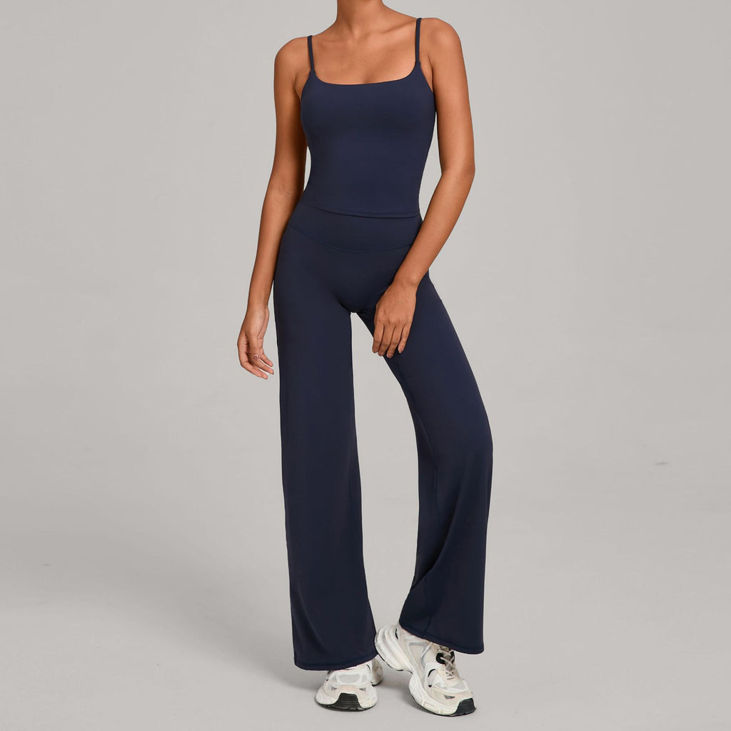 Second-Skin Compression Yoga Set for Women | Shockproof High-Waist Fitness Two-Piece Set