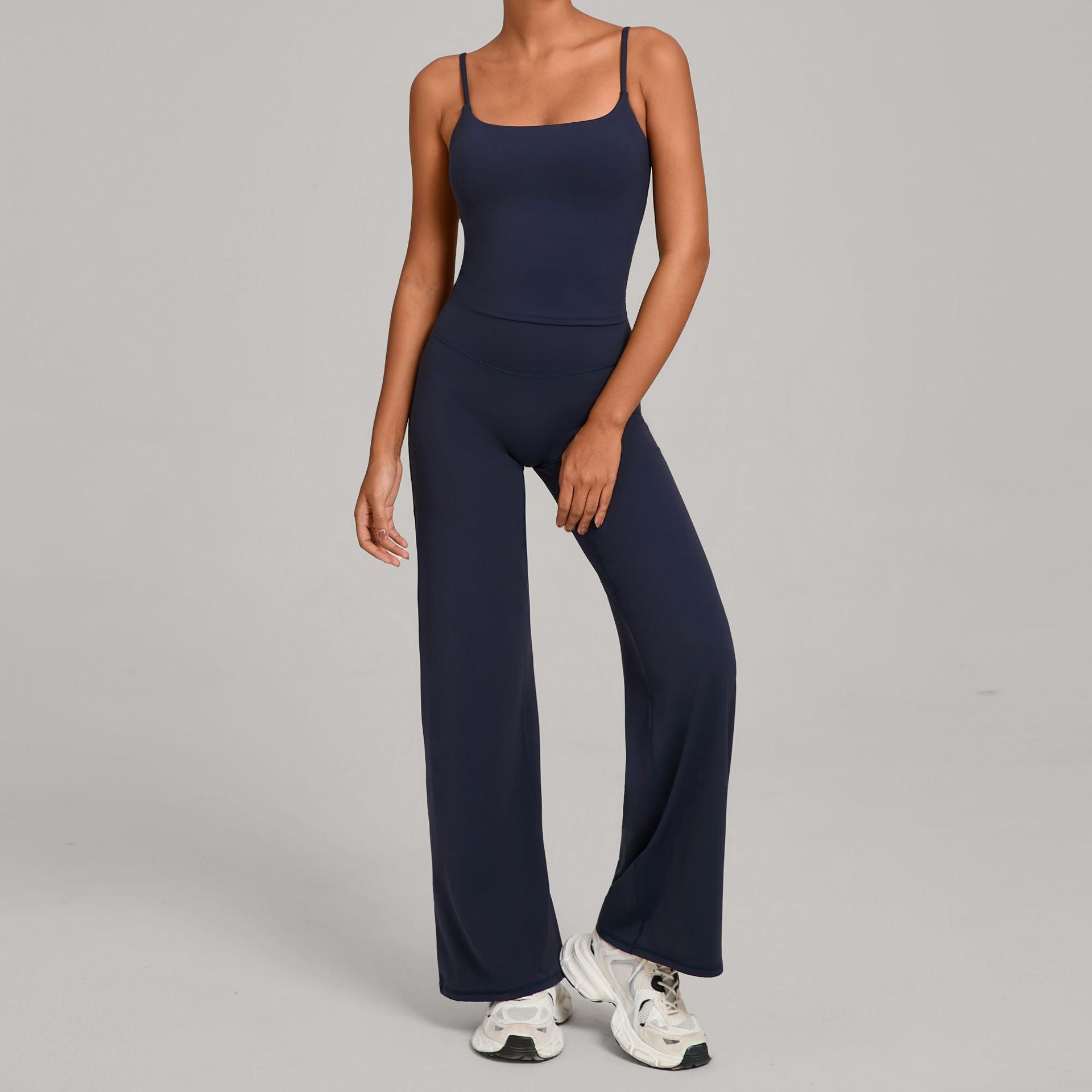 Second-Skin Compression Yoga Set for Women | Shockproof High-Waist Fitness Two-Piece Set