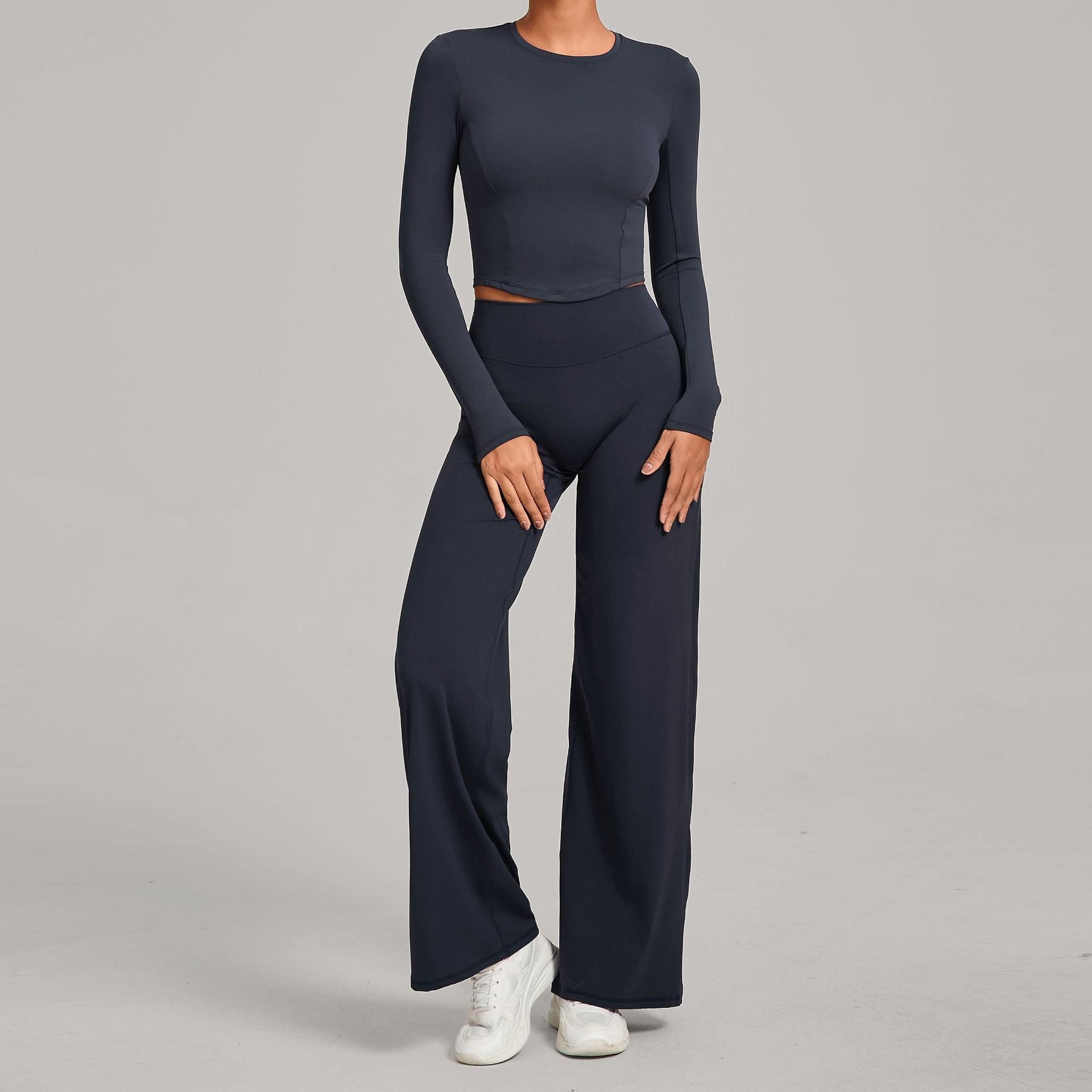 Fall Winter Second-Skin Yoga Set | Quick-Dry Slim Fit Fitness Two-Piece Outfit