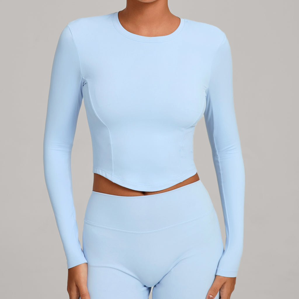 Winter Compression Long Sleeve Yoga Top | High-Intensity Training & Pilates Activewear