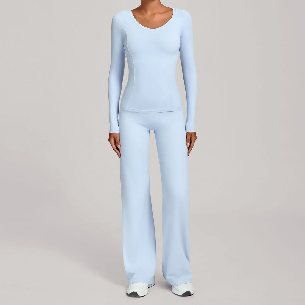 Fall Winter Second-Skin Yoga Set | High-Waist Quick-Dry Running Fitness Outfit