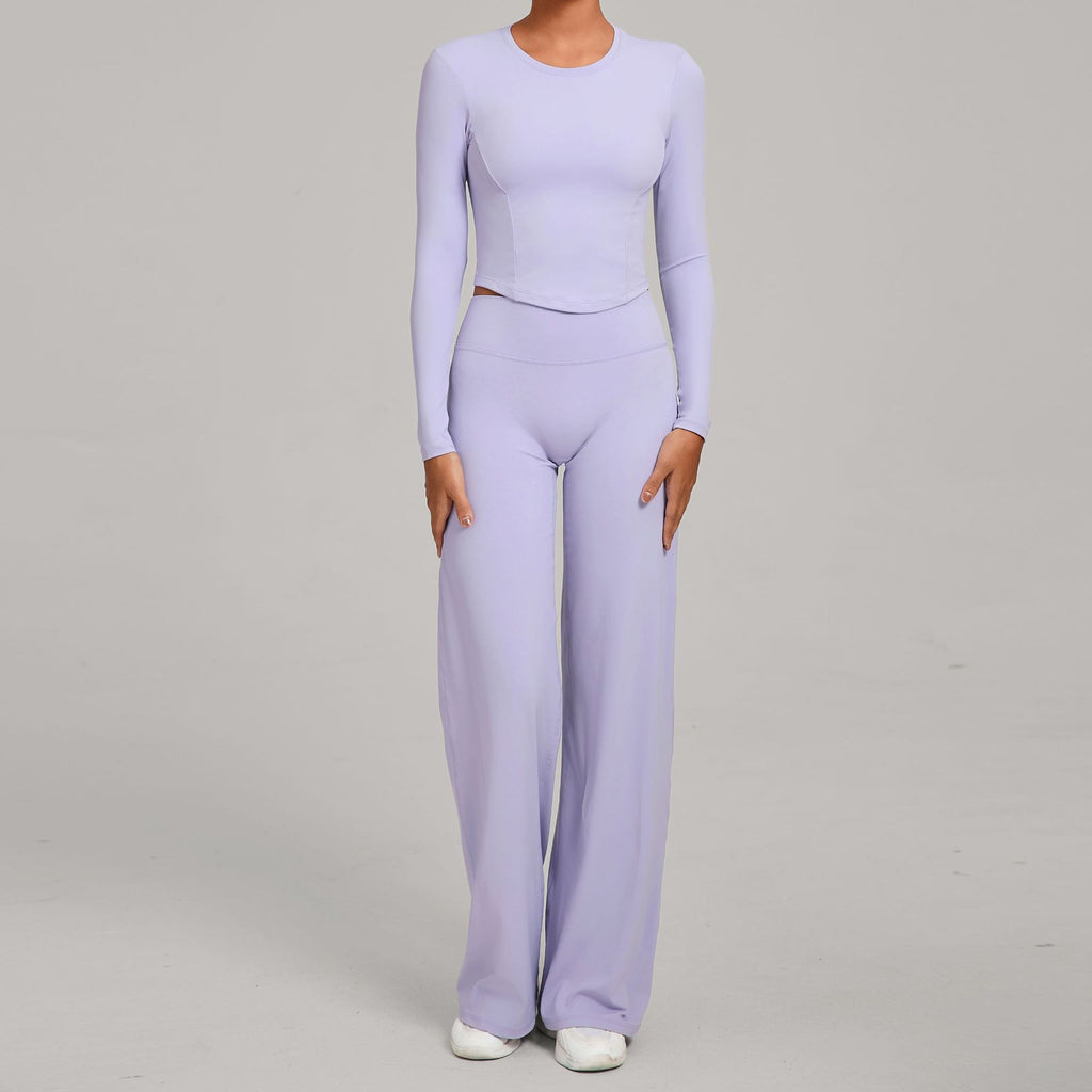 Fall Winter Second-Skin Yoga Set | Quick-Dry Slim Fit Fitness Two-Piece Outfit