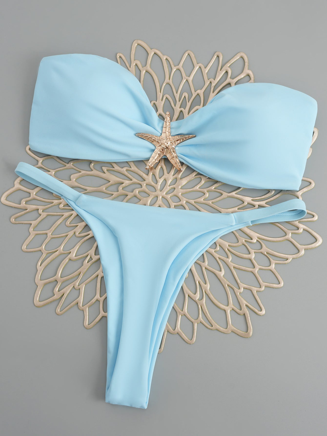 2026 Luxury Sexy Five-Star Bandeau Bikini Set