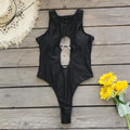 2026 Pure White Cut-Out One-Piece Swimsuit | Sexy Integrated Women Swimwear