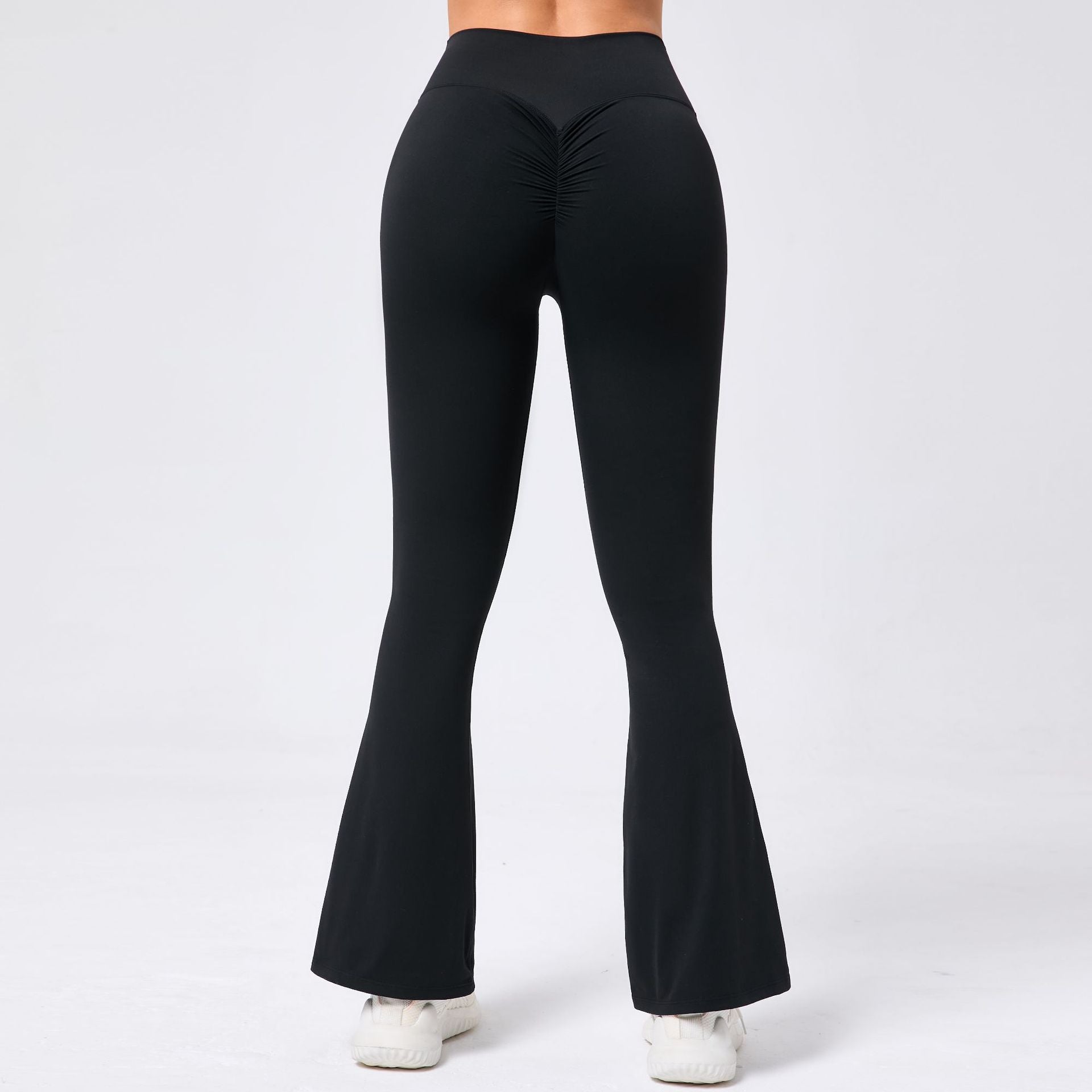 Wide-Leg Naked-Feel Yoga Flare Pants | High-Waist Dance Fitness Activewear