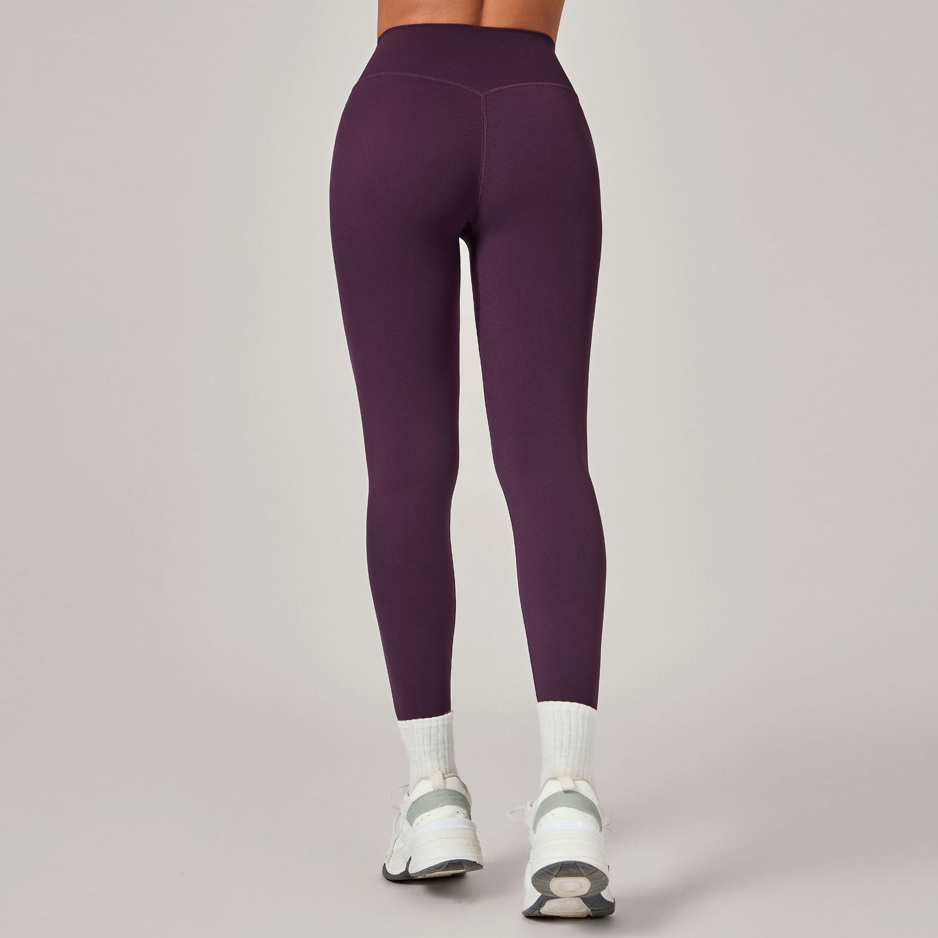 Invisible Ruched High-Waist Yoga Leggings | Booty Sculpt Running Fitness Pants for Women