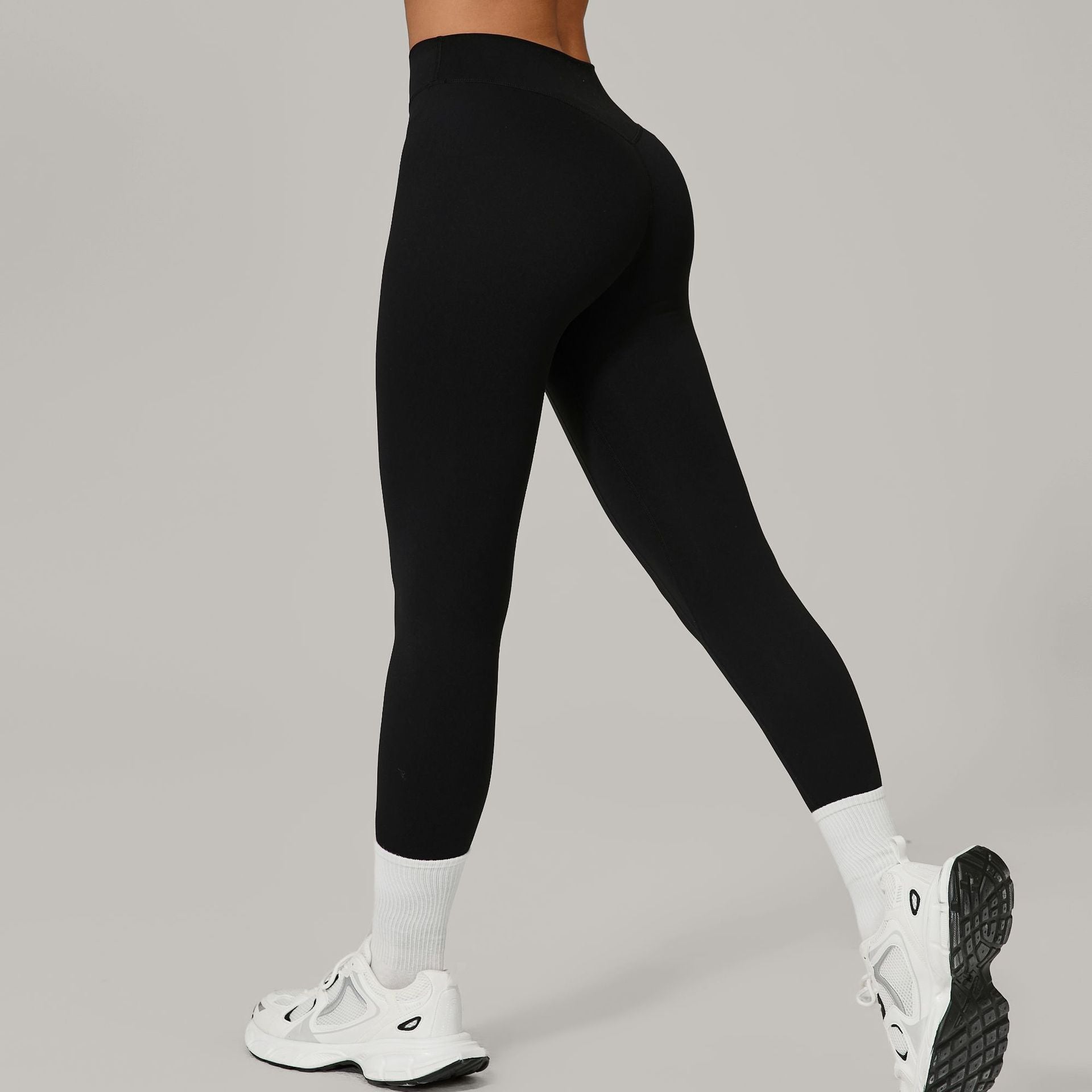 Invisible Ruched Quick-Dry Fitness Leggings | High-Waist Booty-Lift Yoga Pants