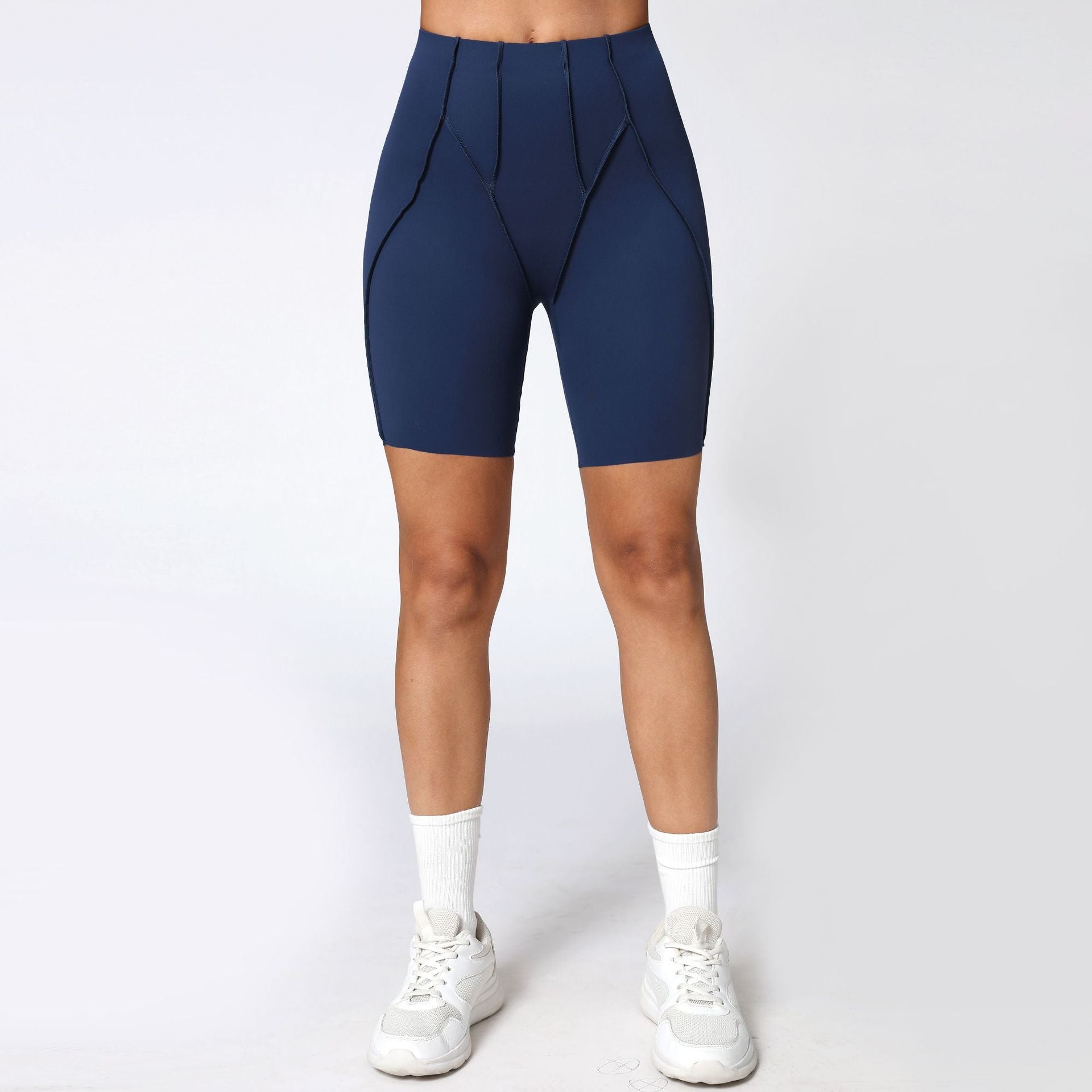 3D High-Waist Yoga Shorts Summer Tight Lifting Quick-Dry Fitness Shorts