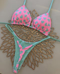 2026 Multicolor Printed Tie Bikini | Sexy Vacation Hot Spring Swimwear