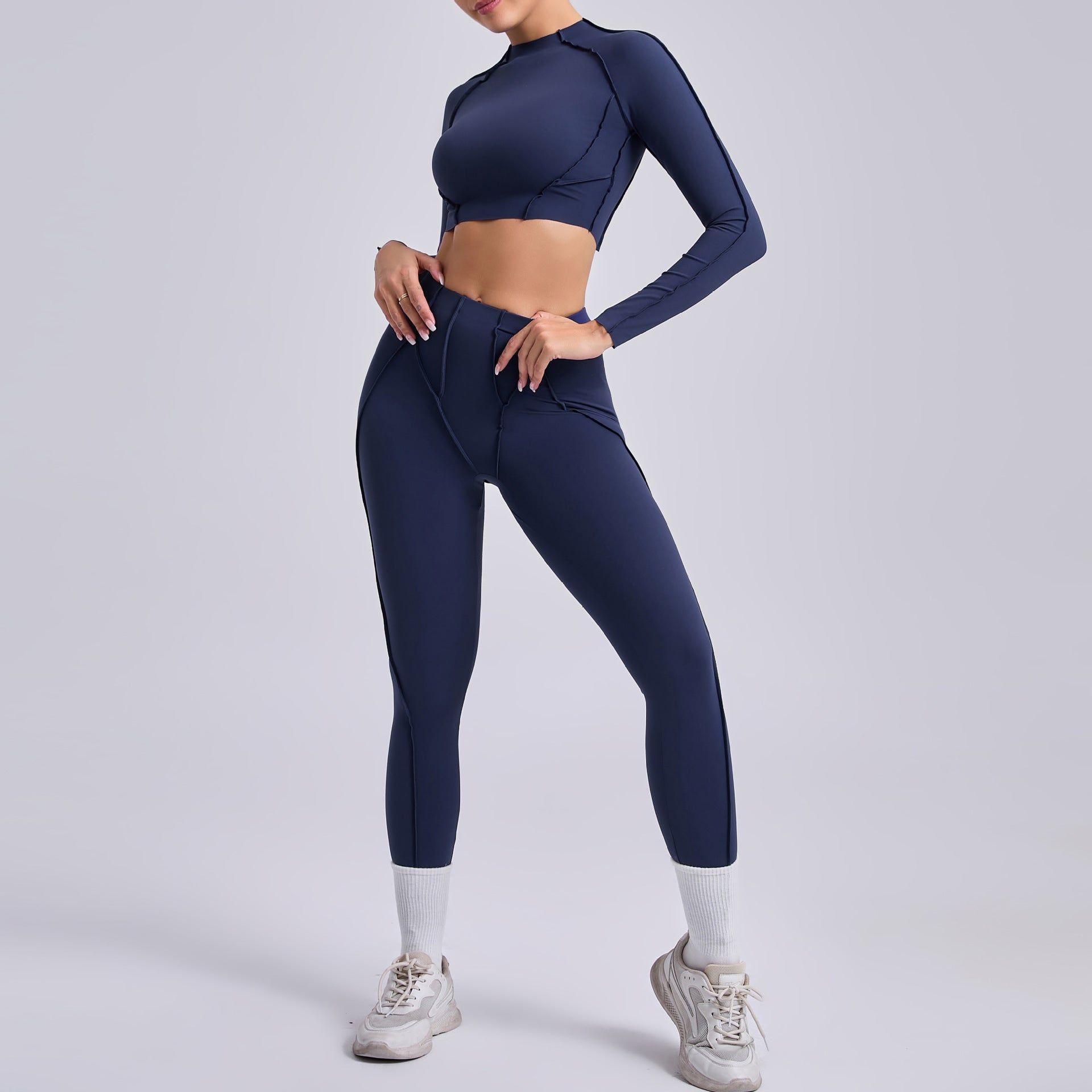 Ruched Sculpting Yoga Set for Women | Versatile Running & Training Outfit