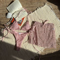 2026 Summer Sexy Tie Back Special Tulle Bikini Set Three Piece Split Swimsuit