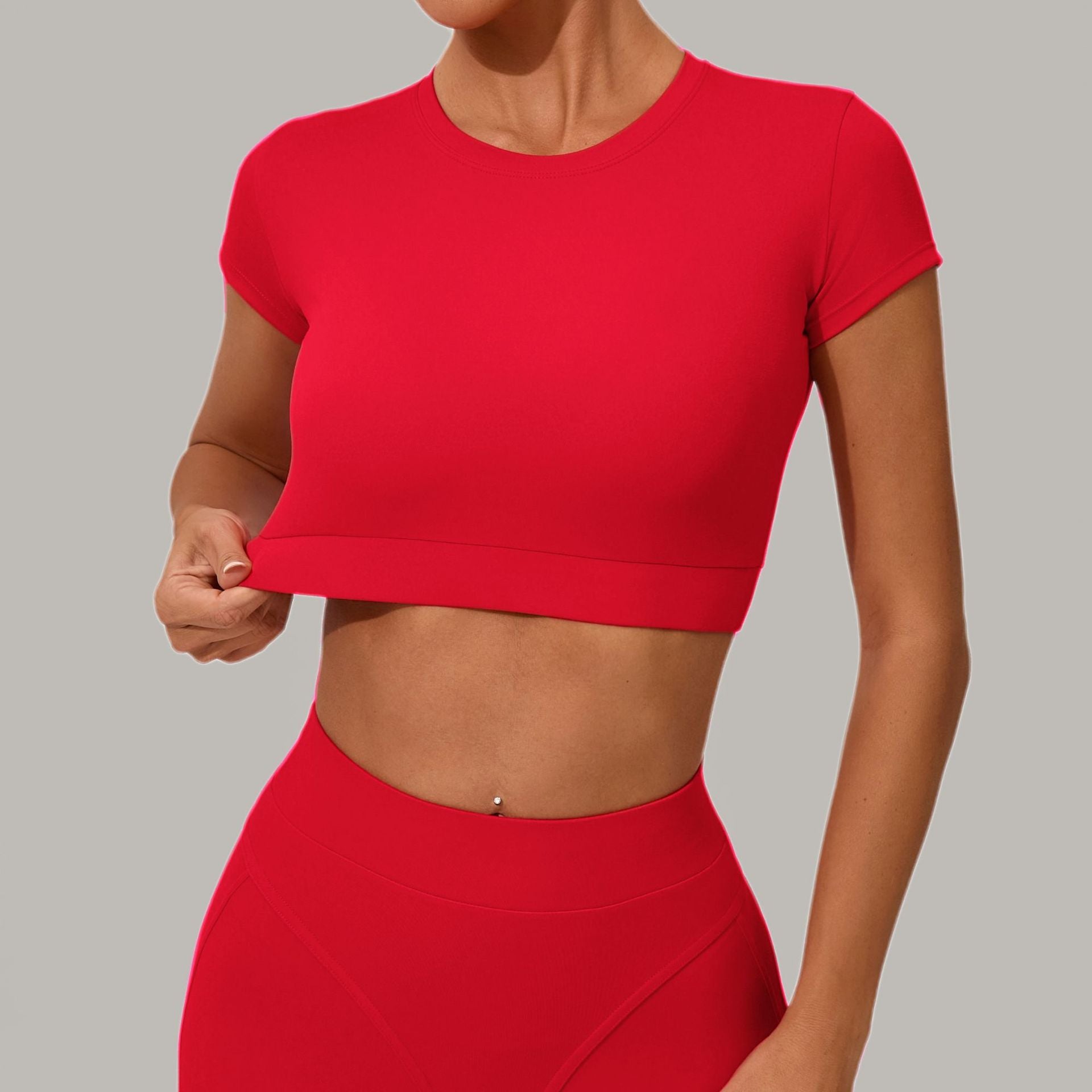 Everyday Tight Quick-Dry Fitness Tee｜Yoga Pilates & Running Active Short Sleeve Top