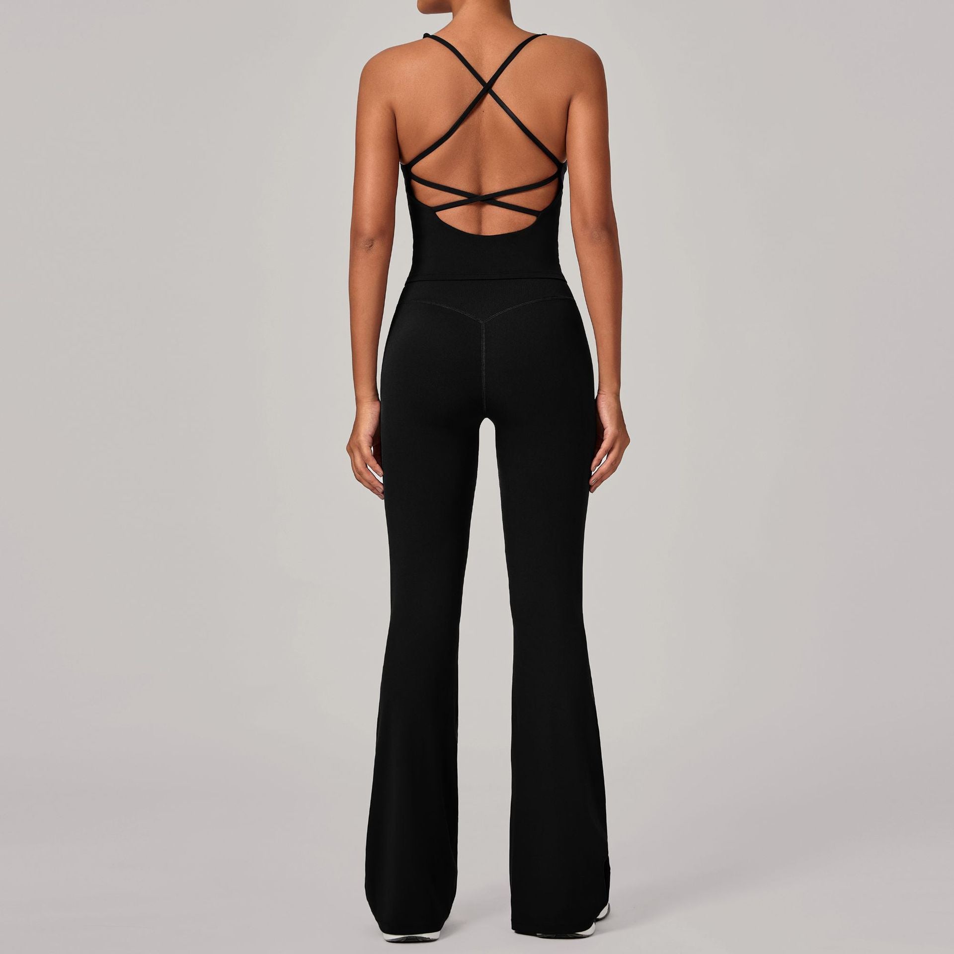Invisible Ruched High-Waist Yoga Set | Quick-Dry Running & Fitness Outfit