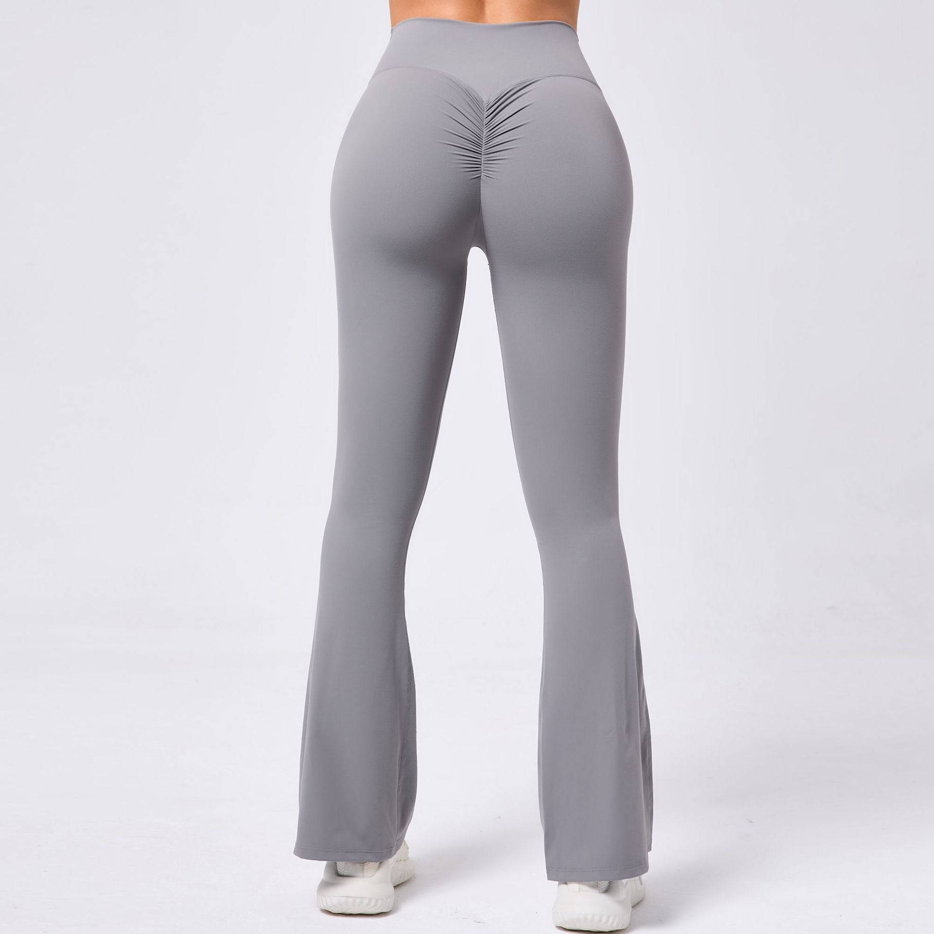 Wide-Leg Naked-Feel Yoga Flare Pants | High-Waist Dance Fitness Activewear