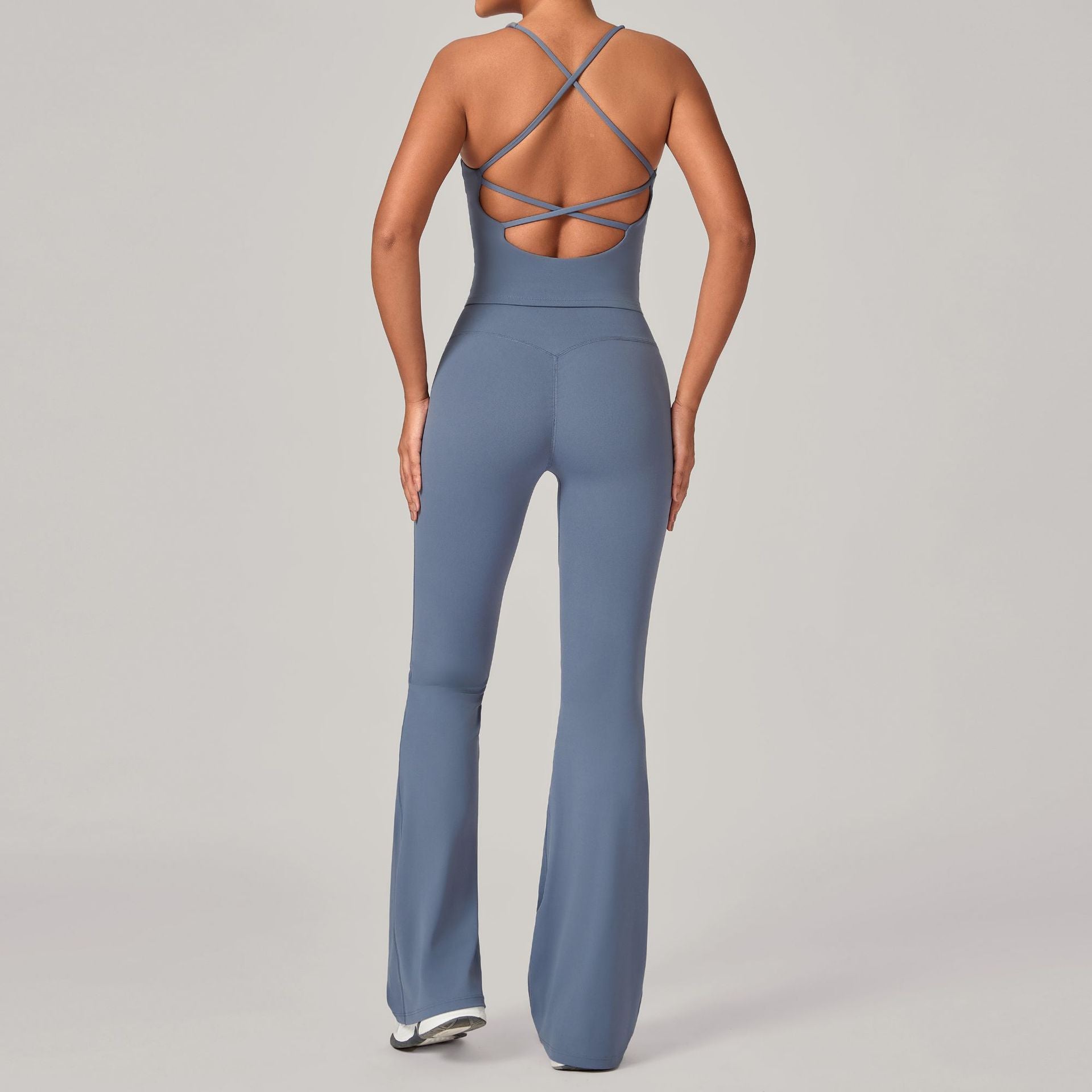 Invisible Ruched High-Waist Yoga Set | Quick-Dry Running & Fitness Outfit