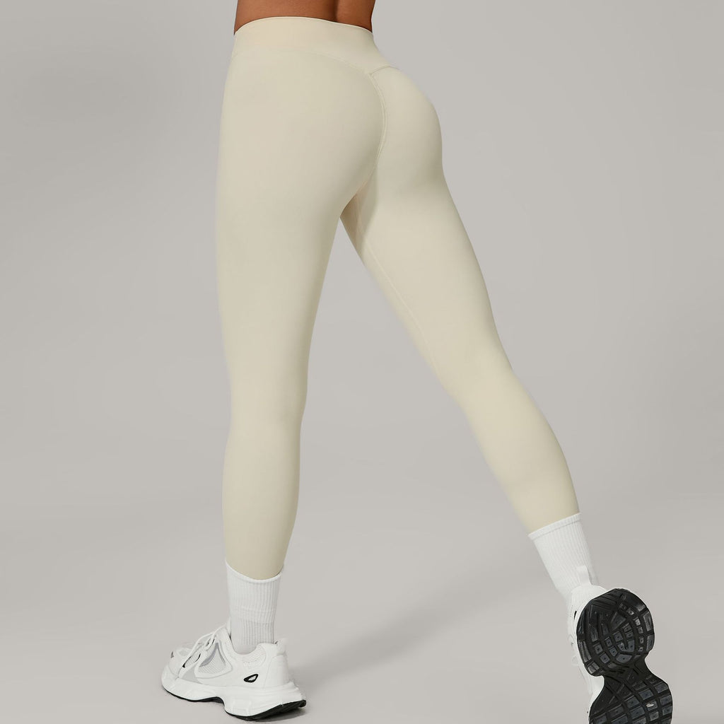Invisible Ruched Quick-Dry Fitness Leggings | High-Waist Booty-Lift Yoga Pants