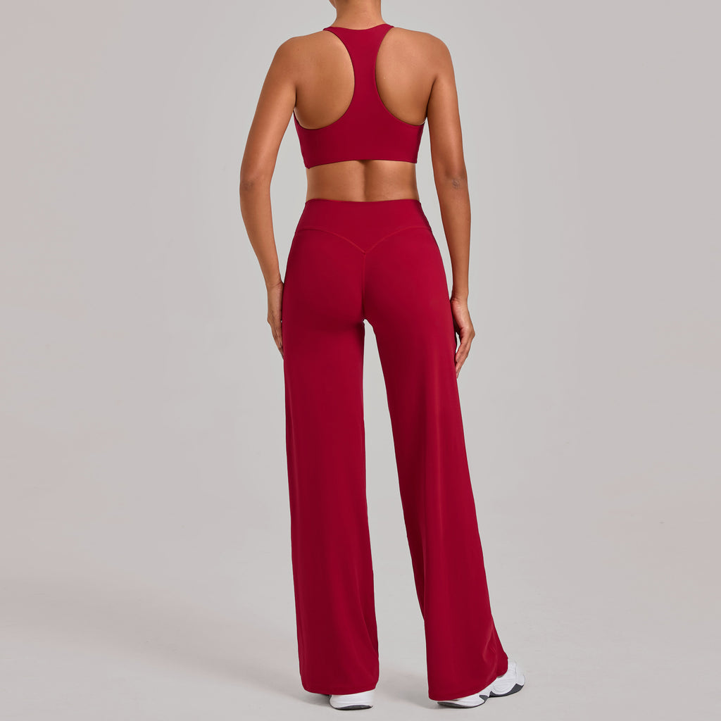 Racerback Slim Fit Yoga Set | Outdoor Running Training Fitness Two-Piece