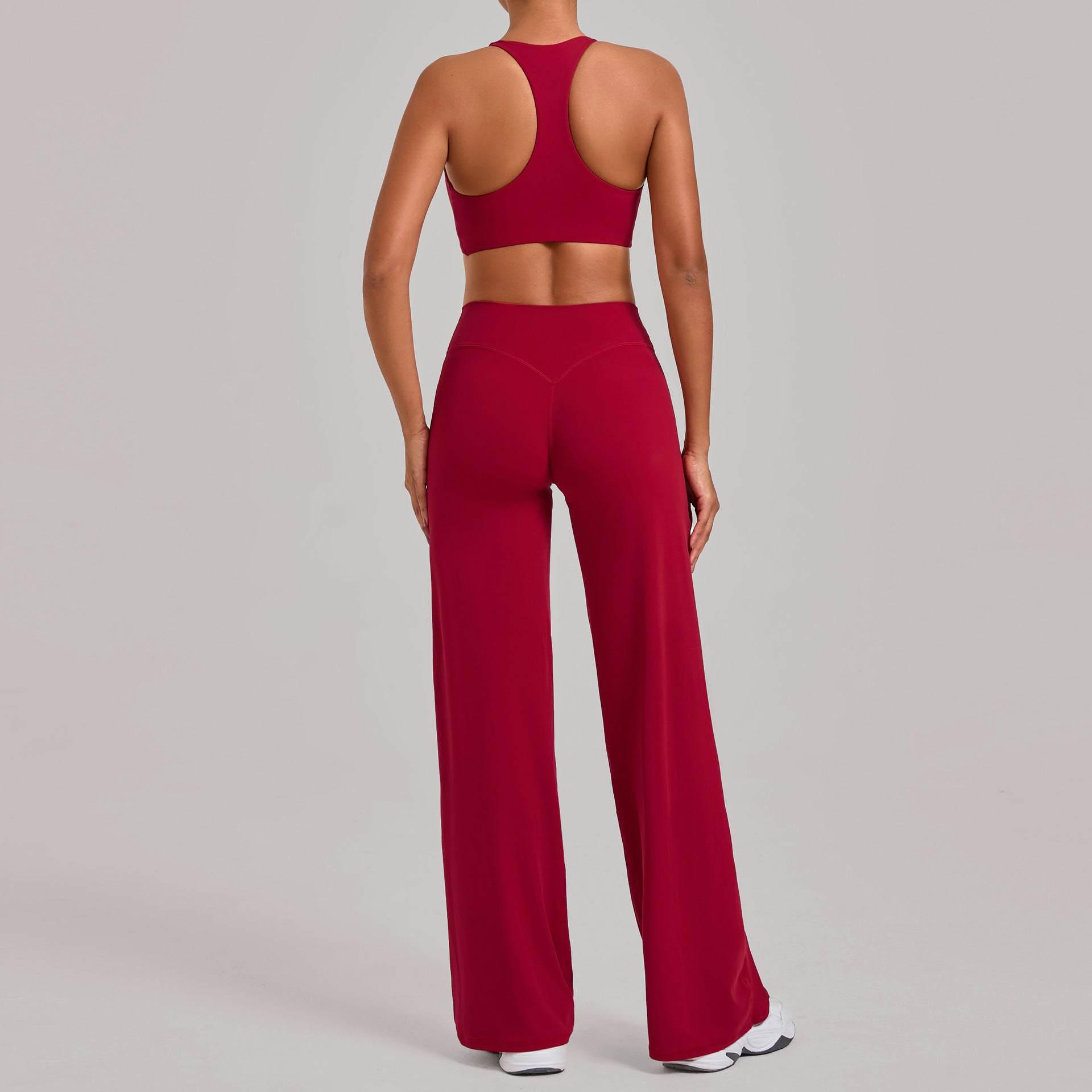 Racerback Slim Fit Yoga Set | Outdoor Running Training Fitness Two-Piece