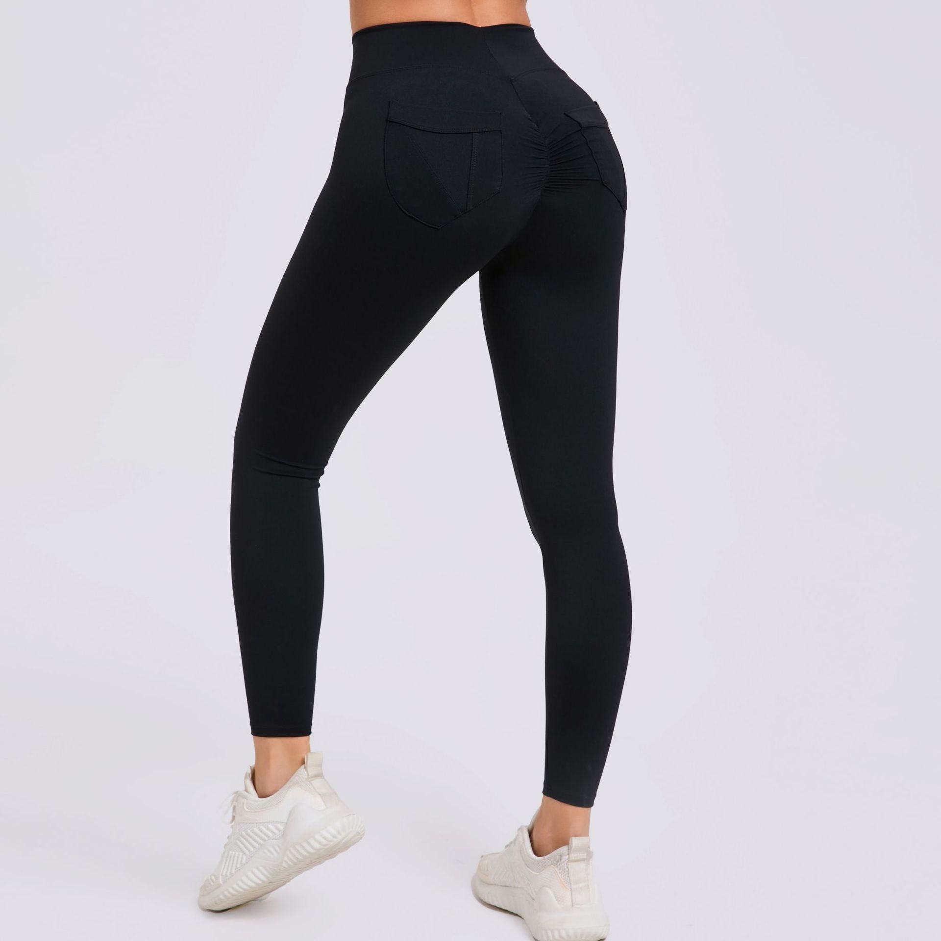 Naked-Feel Quick-Dry Running Leggings with Pockets | High-Waist Booty-Lift Yoga Pants