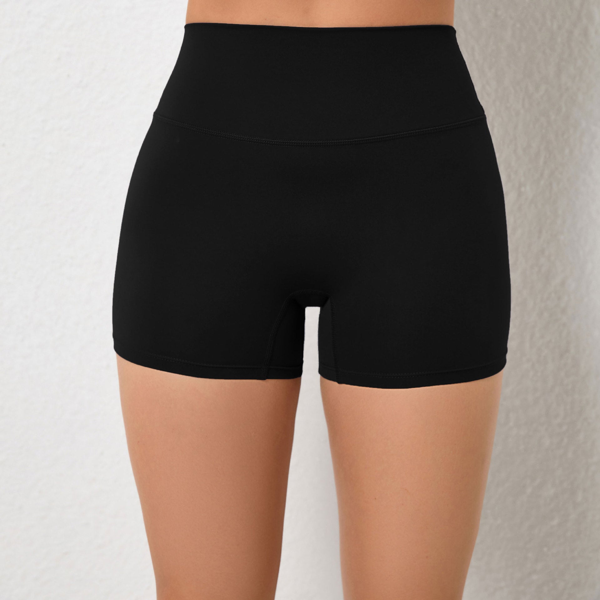 Scrunch Butt High-Waist Yoga Shorts Stretch Seamless Tight Running Fitness Shorts