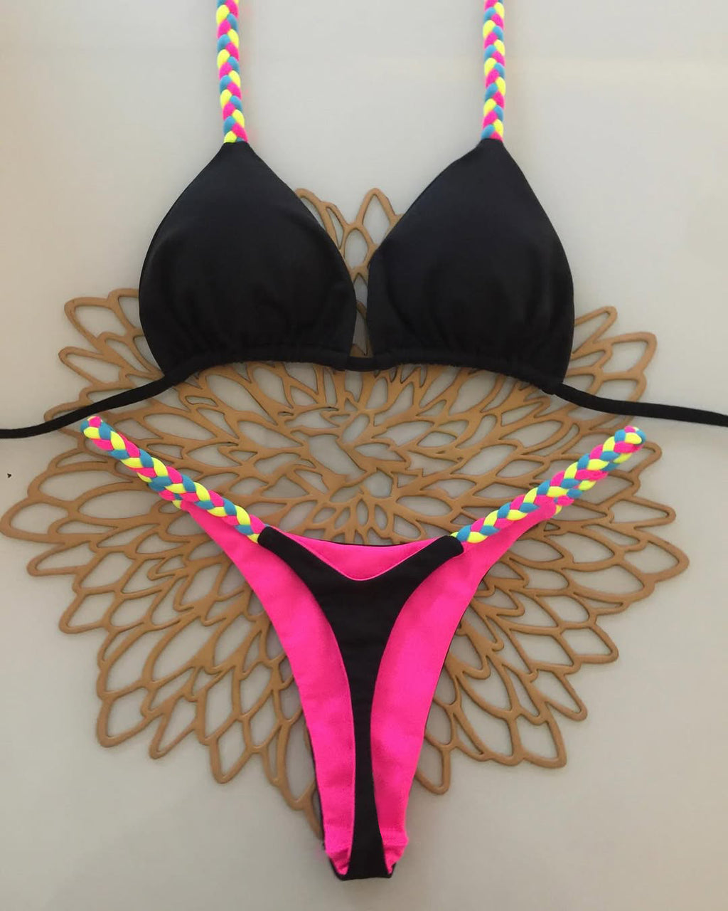 2026 Sexy Leopard Push-Up Triangle Bikini | Slim Fit Three-Point Women's Swimwear
