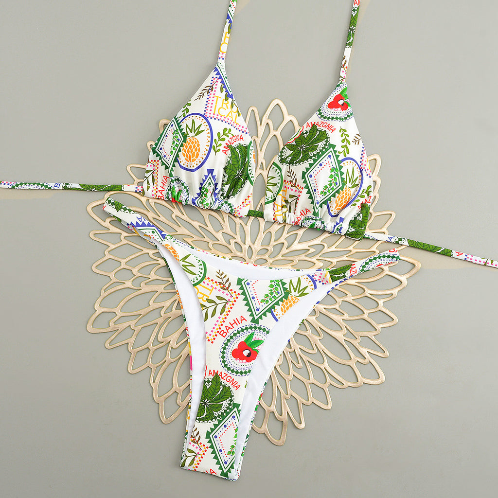 Sexy Color Block Leopard Bikini | EU & US Women's Beach Swimwear