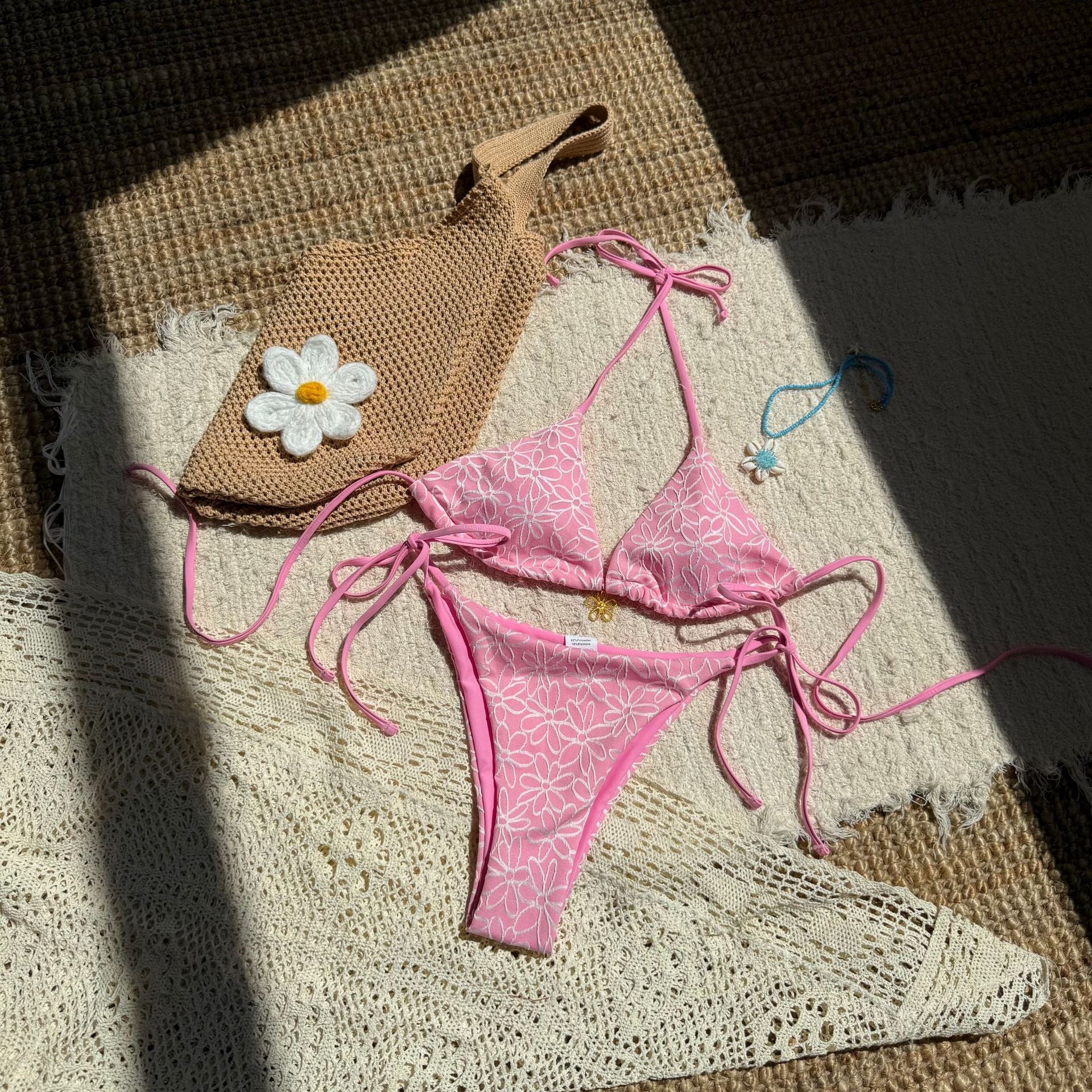 2026 Sexy Halter Tie Side Bikini Set Two Piece Best Seller Beach Swimsuit