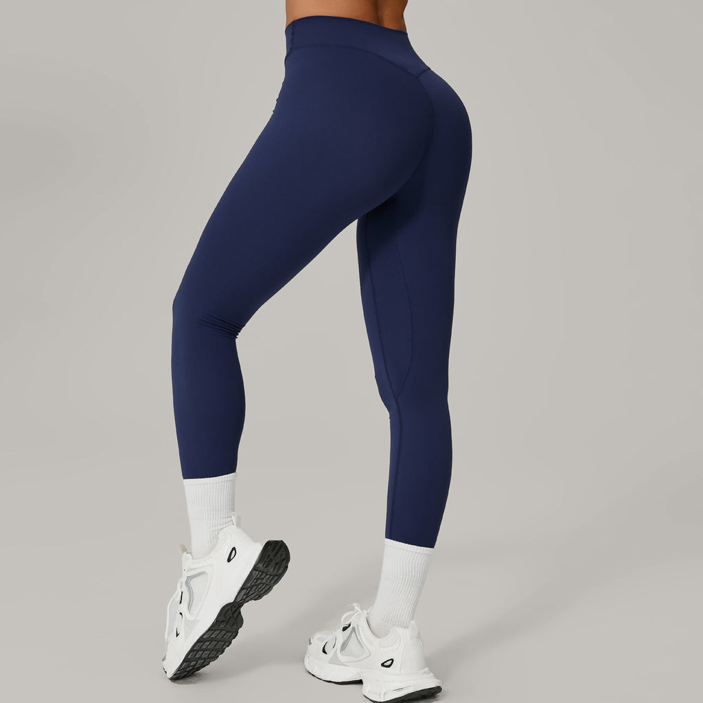 Invisible Ruched Quick-Dry Fitness Leggings | High-Waist Booty-Lift Yoga Pants