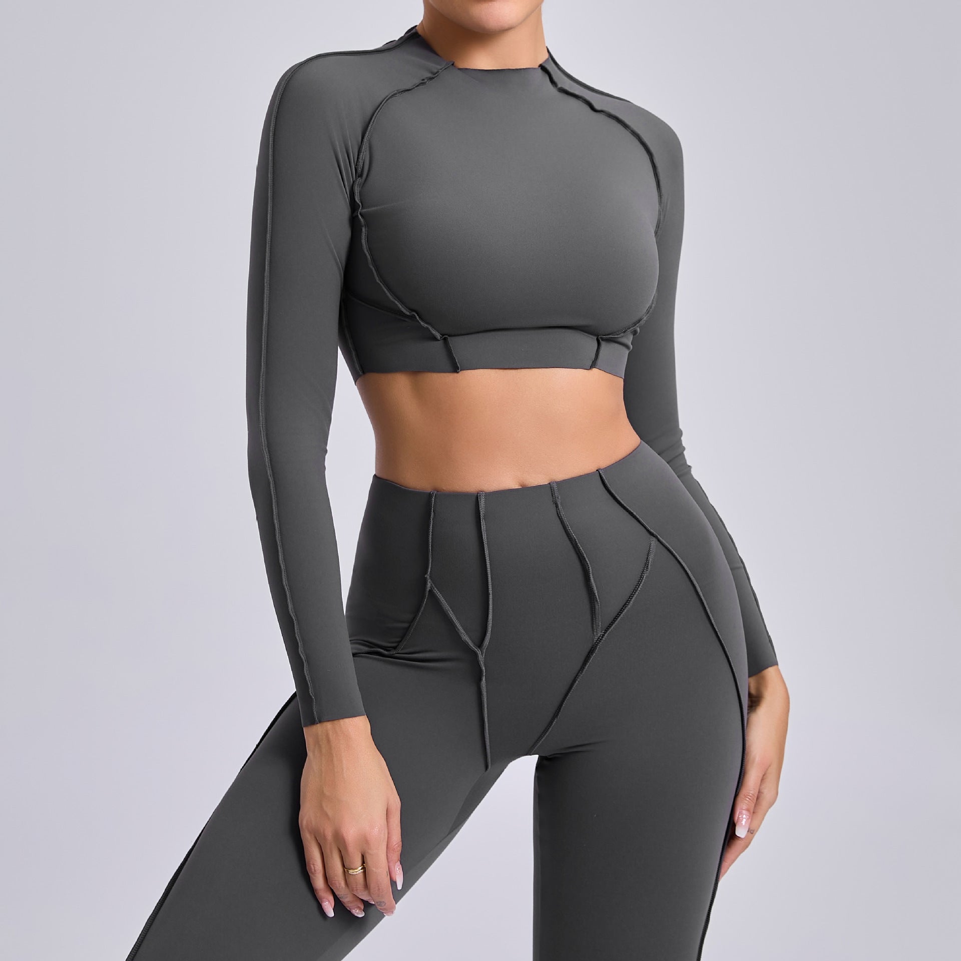Quick-Dry Slim Fit Long Sleeve Yoga T-Shirt | Lightweight Running & Fitness Cover Top
