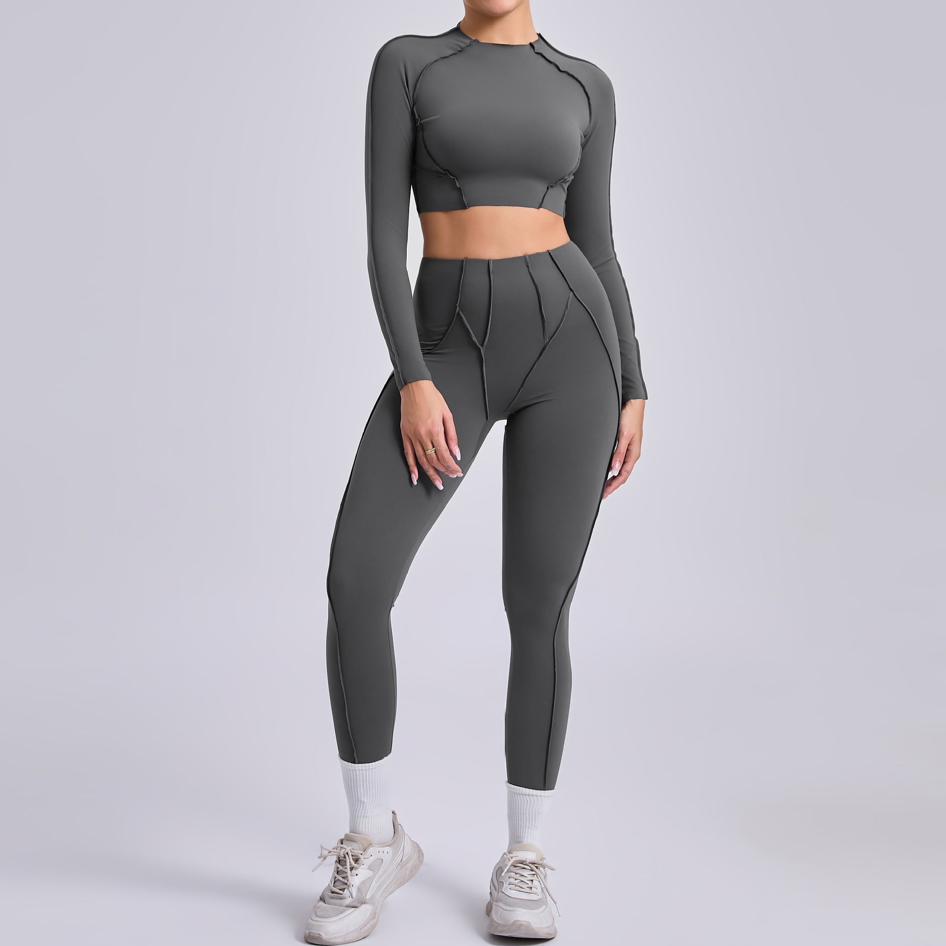 Ruched Sculpting Yoga Set for Women | Versatile Running & Training Outfit