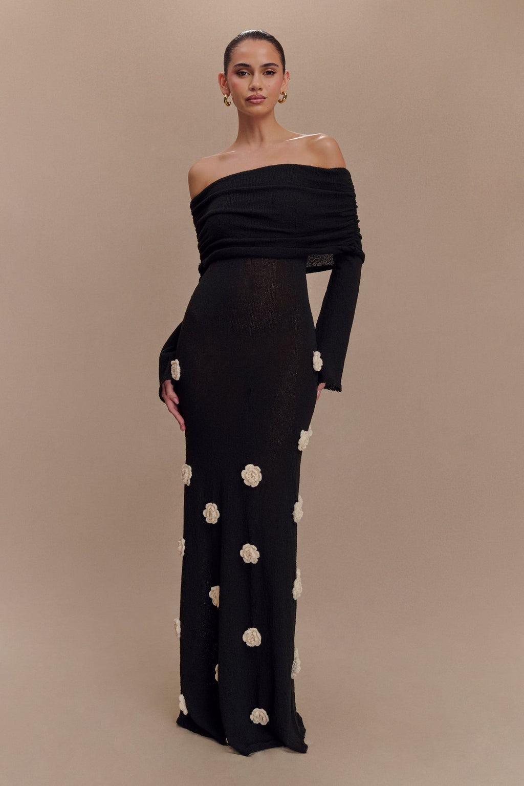 2026 European & American New Style Solid Color Knitted Beach Dress for Women