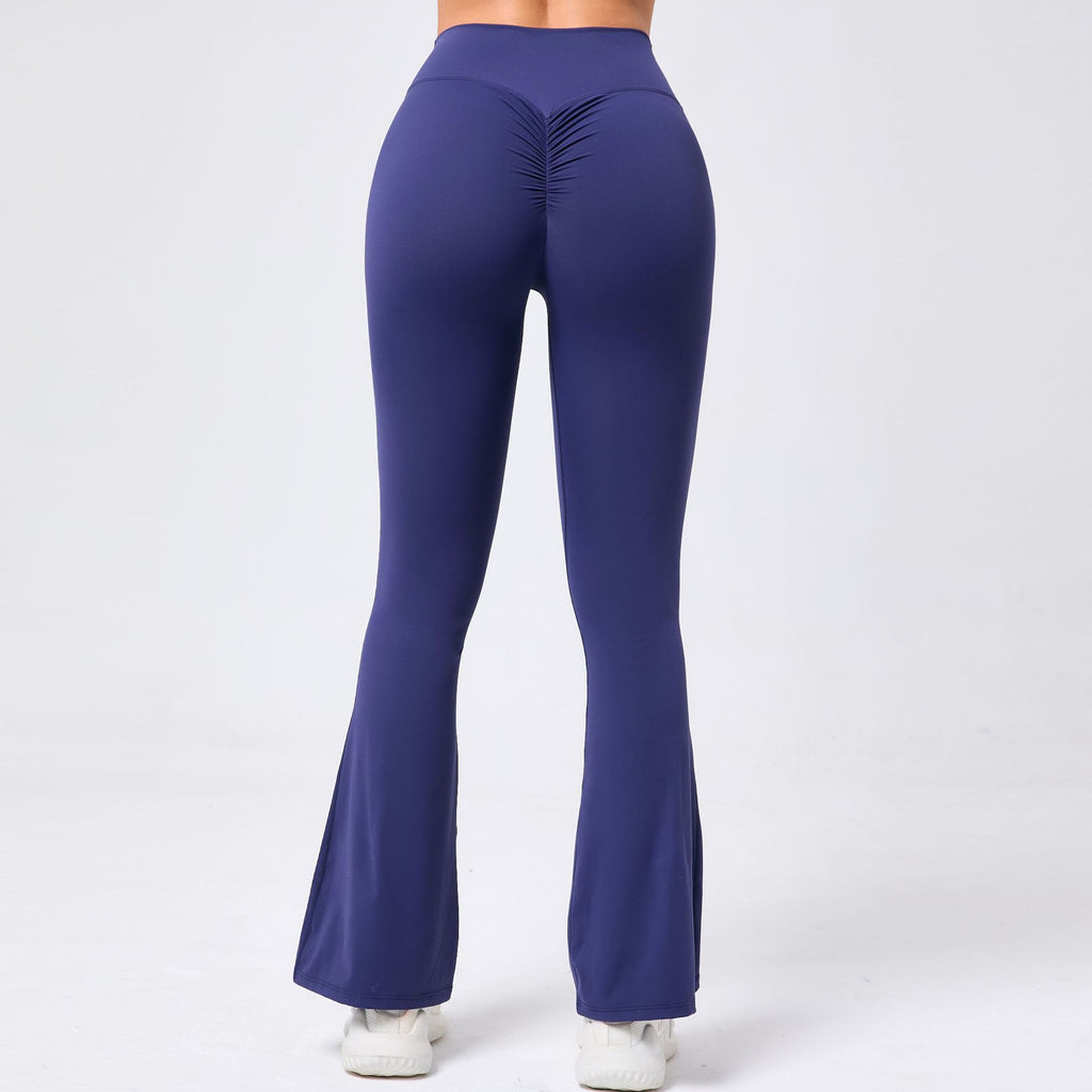 Wide-Leg Naked-Feel Yoga Flare Pants | High-Waist Dance Fitness Activewear