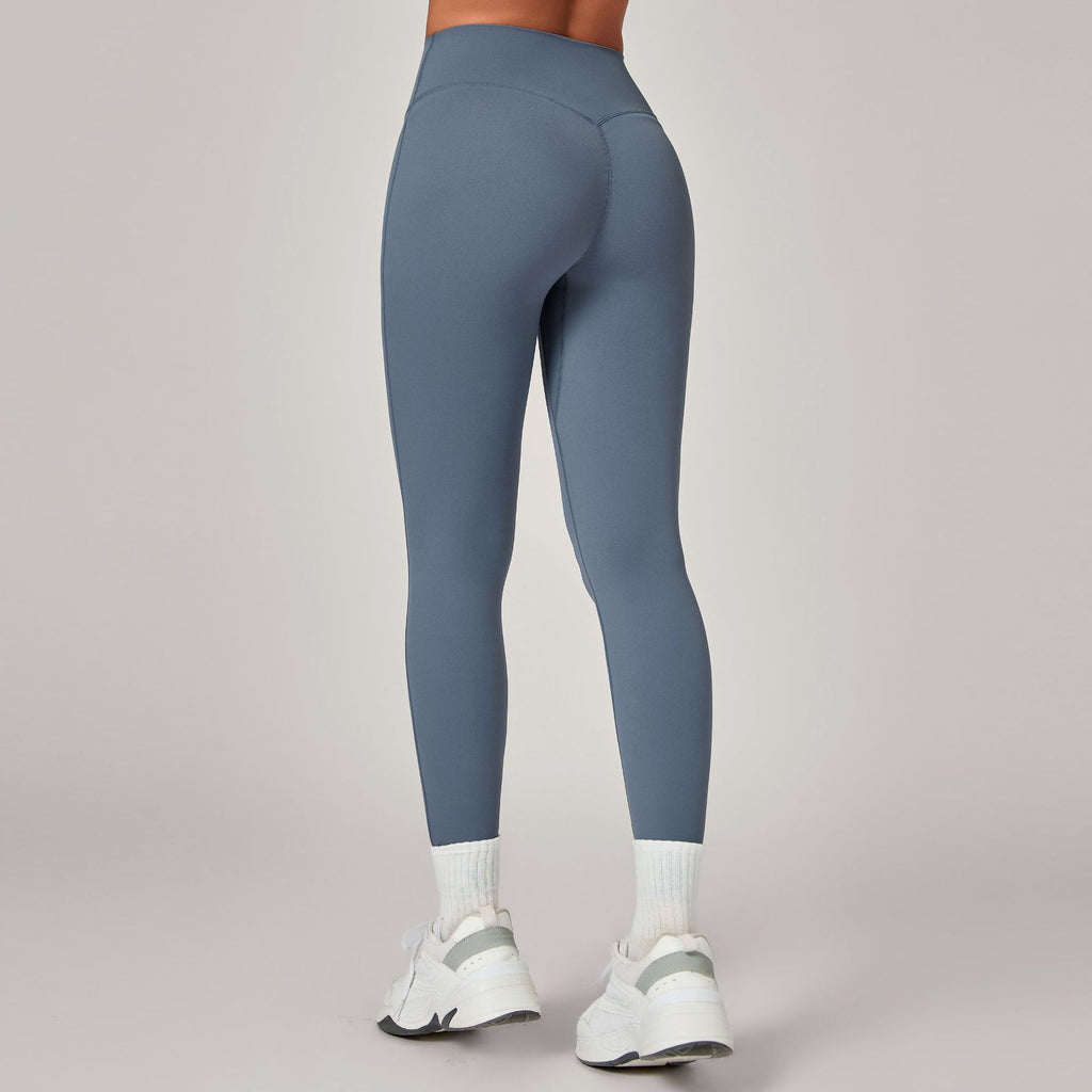 Invisible Ruched High-Waist Yoga Leggings | Booty Sculpt Running Fitness Pants for Women
