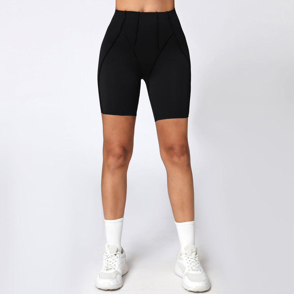 3D High-Waist Yoga Shorts Summer Tight Lifting Quick-Dry Fitness Shorts