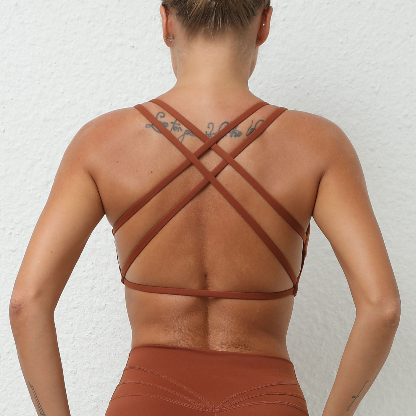New Breathable Naked-Feel Yoga Sports Bra | Quick-Dry Running & Fitness Cross Back Top
