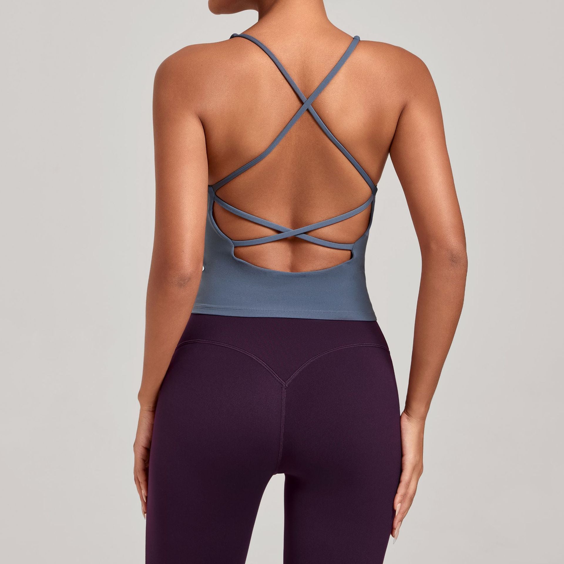 Cross Strap Yoga Tank Top | Quick-Dry Fitness Vest for Running & Everyday Wear